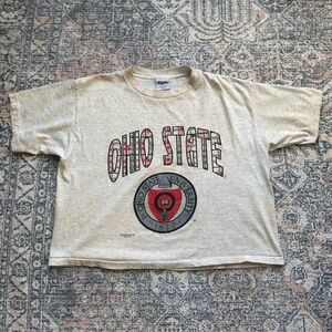 Vintage 90s Ohio State Buckeyes Crop Top